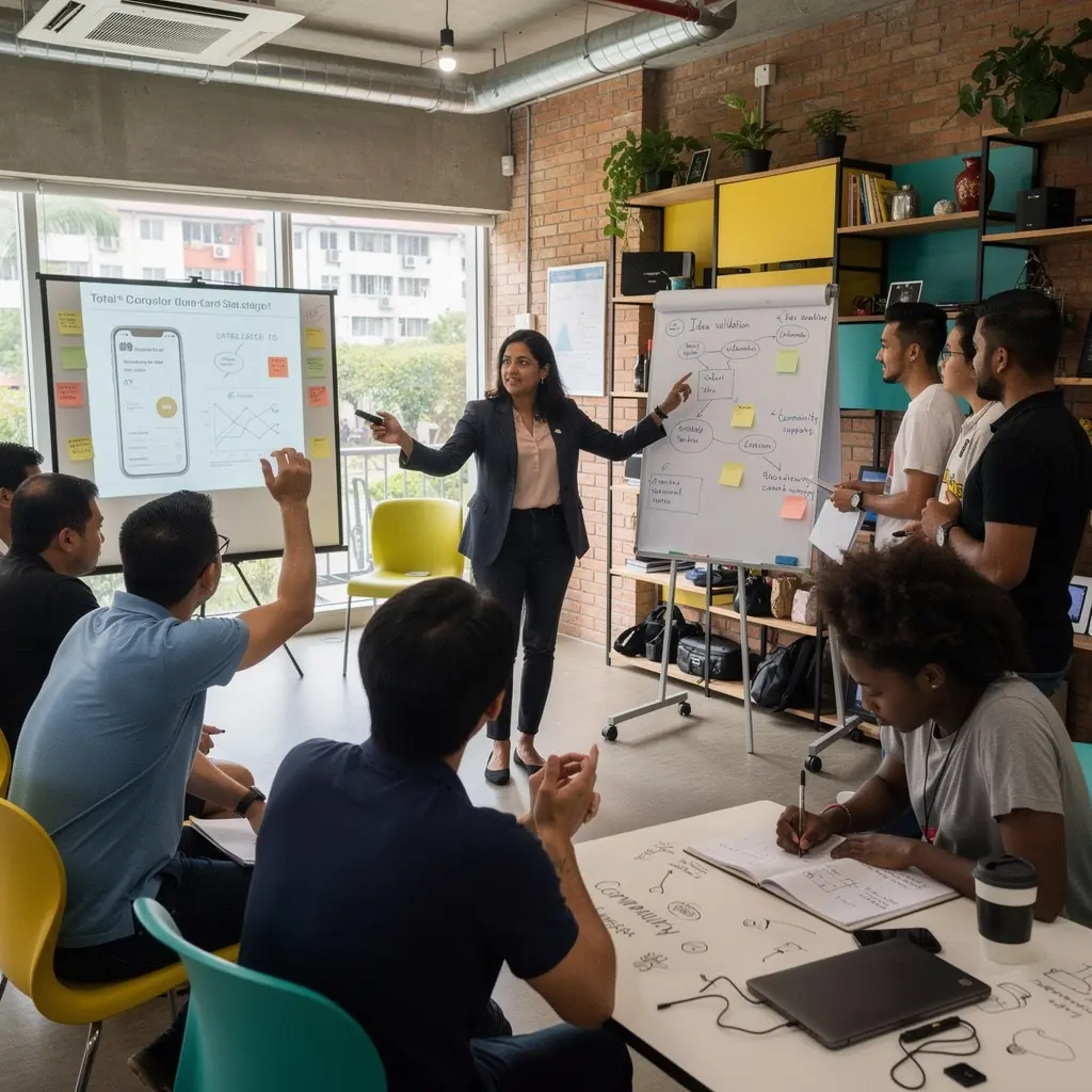 Professional team collaboration